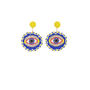 Beaded Evil Eye Earrings