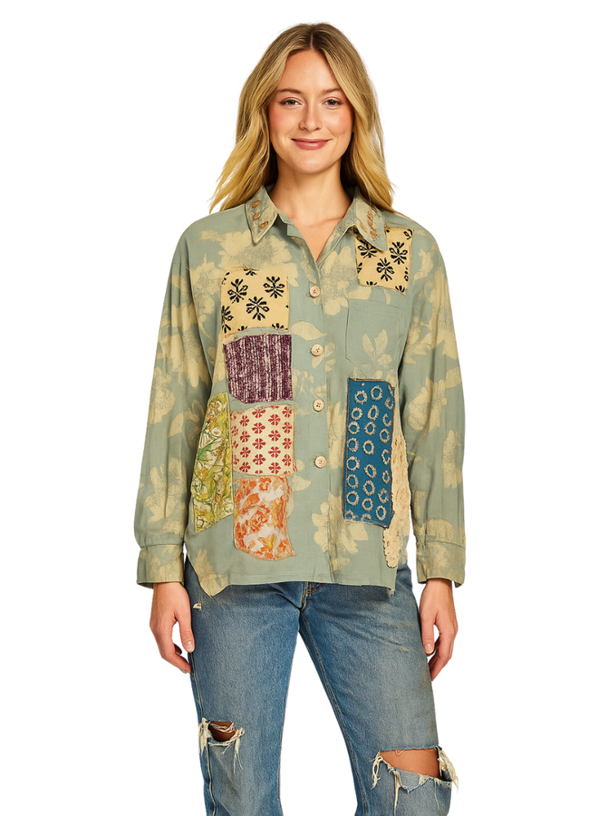 Full Bloom Patch Top