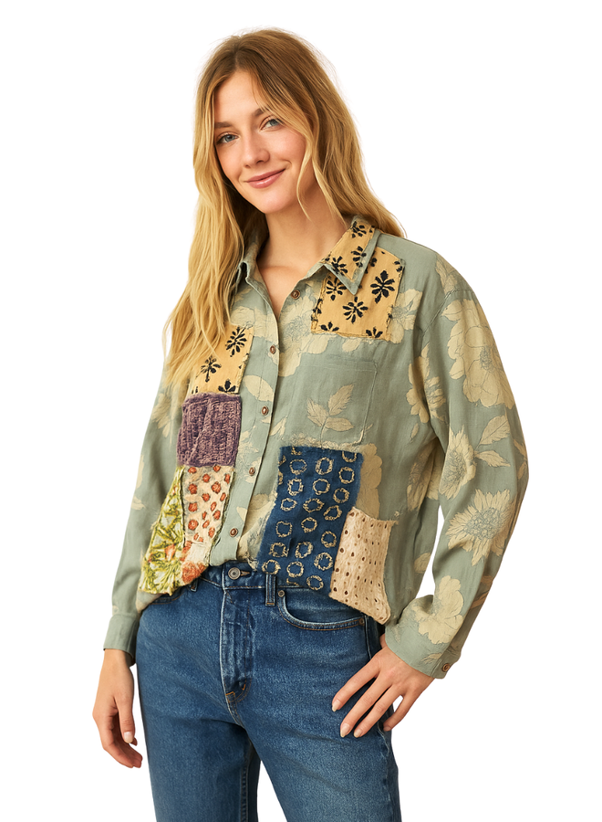 Full Bloom Patch Top