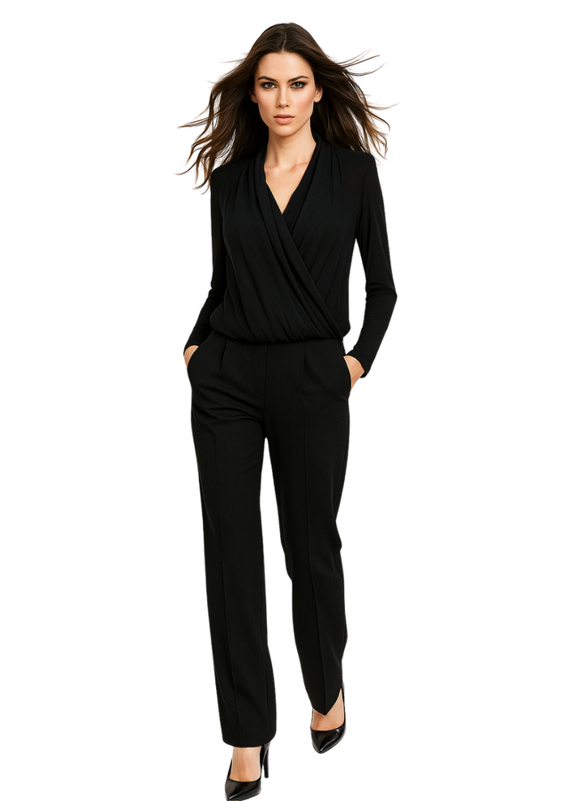 Petit Pois Surplus Tunic in Black