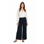 Petit Pois Lined Palazzo Pant in Midnight