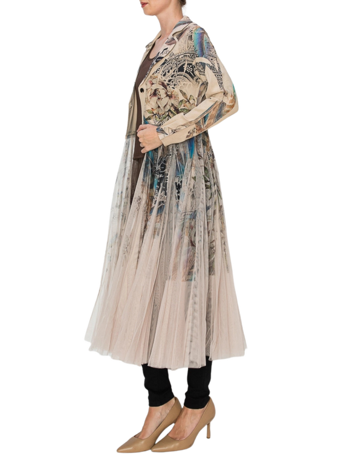 Tulle Maxi Blazer