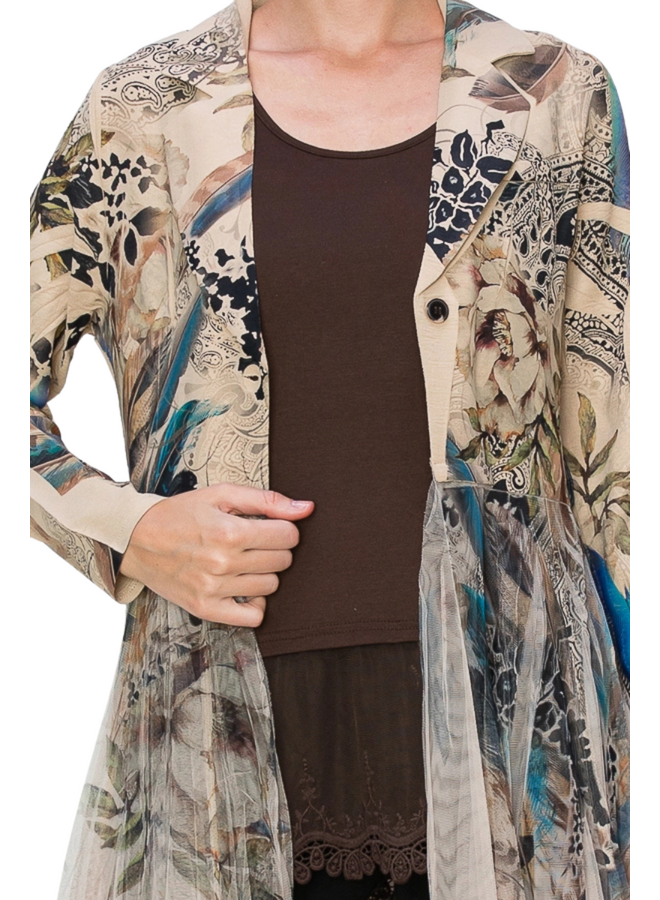 Tulle Maxi Blazer
