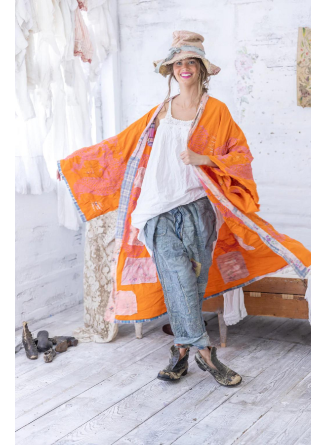 Magnolia Pearl Dharma Dragon Embroidered Kimono
