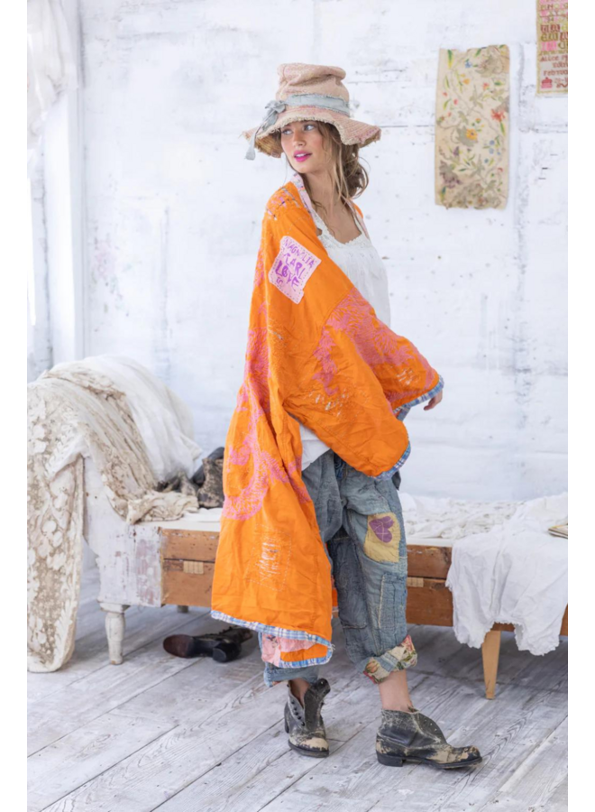 Magnolia Pearl Dharma Dragon Embroidered Kimono
