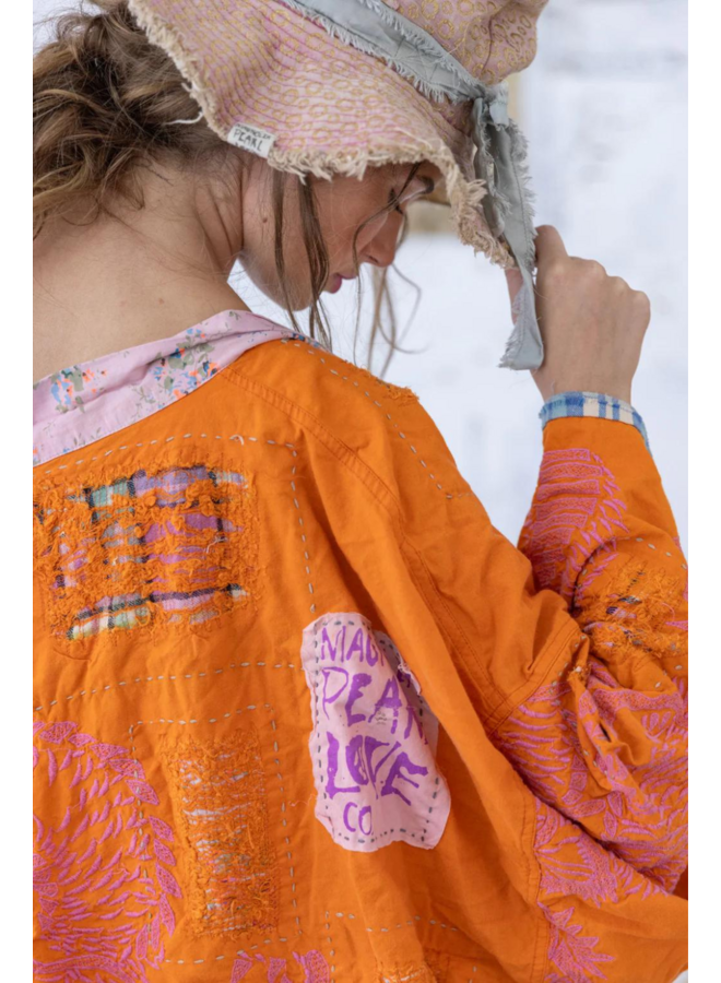 Magnolia Pearl Dharma Dragon Embroidered Kimono