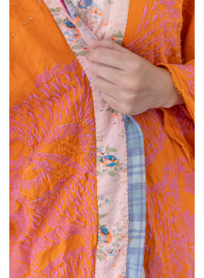 Magnolia Pearl Dharma Dragon Embroidered Kimono