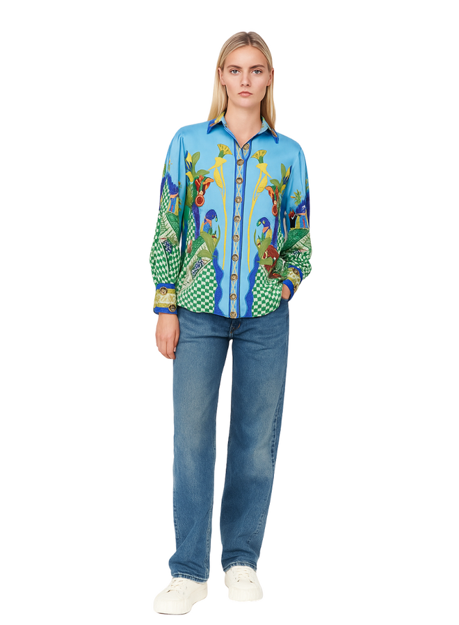 Floral Peacock Shirt