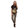 Alembika Animal Stretch Iconic Jeans In Brown Leopard