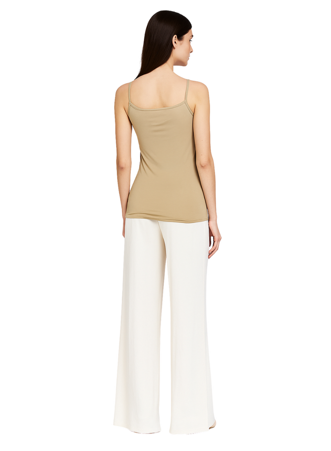 Renuar Knit Strap Tank In Fawn