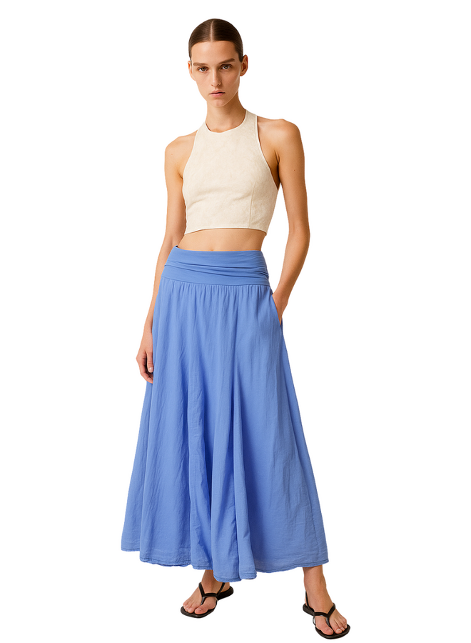 Bohemian Skirt in Sky Blue
