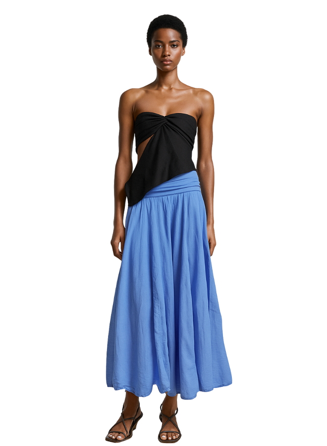 Bohemian Skirt in Sky Blue