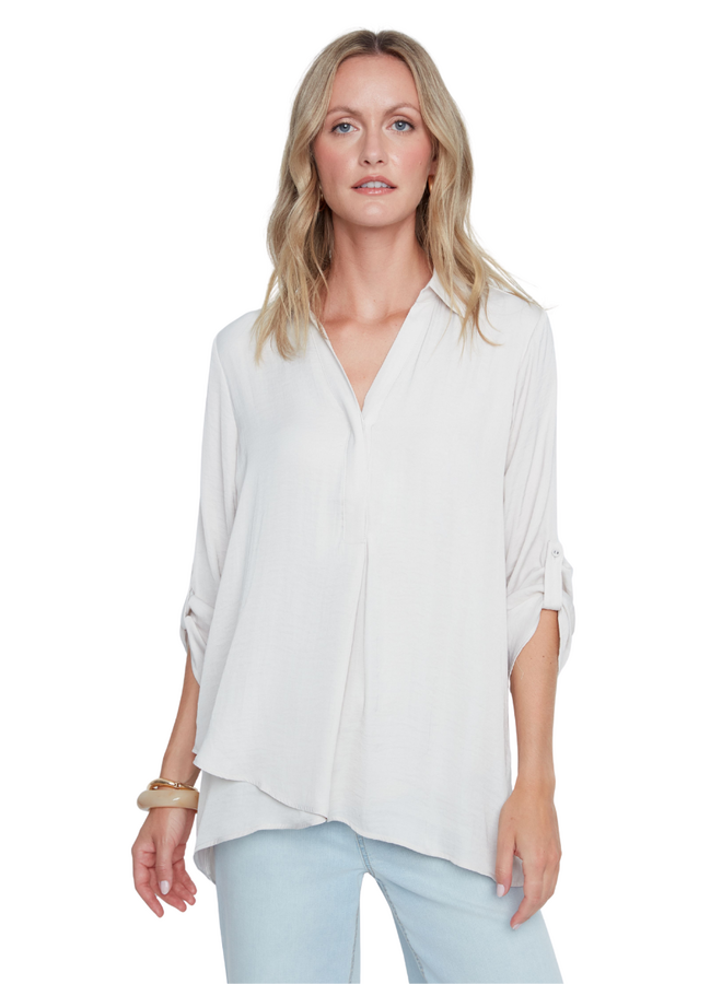 Renuar Soft and Beautiful Blouse in Oyster