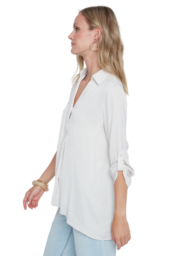 Renuar Soft and Beautiful Blouse in Oyster