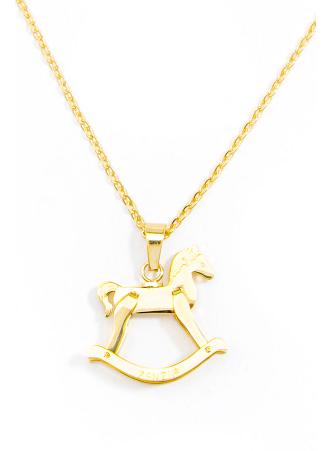 Rocking Horse Charm Necklace