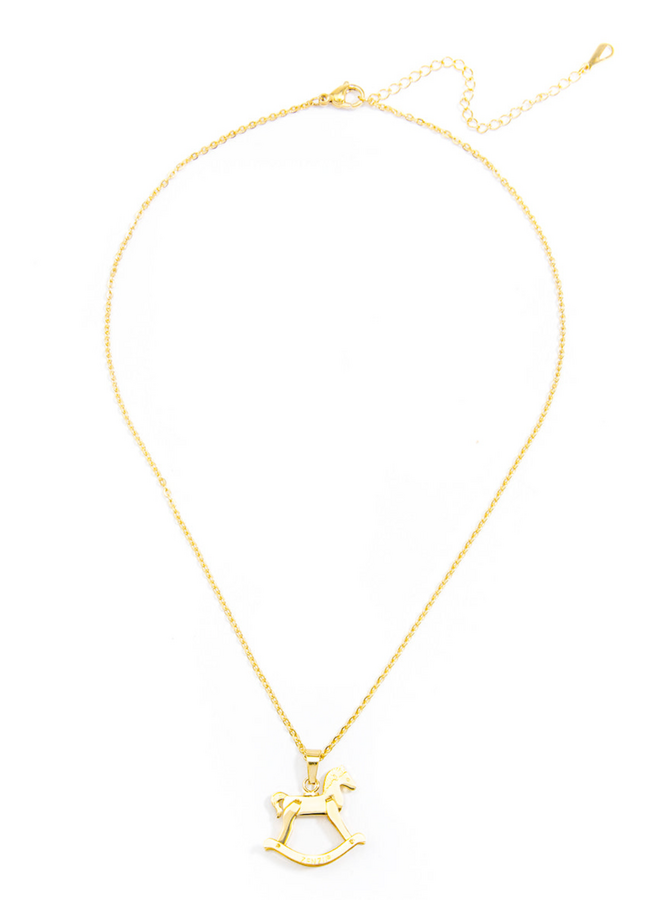 Rocking Horse Charm Necklace