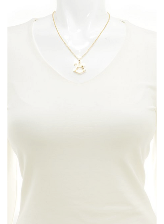 Rocking Horse Charm Necklace