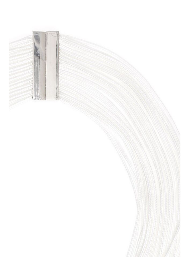Tight Rope Necklace in White