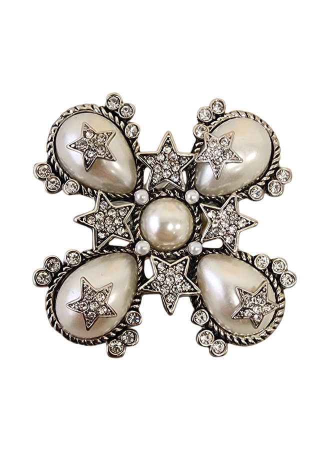 Star Pearl Brooch