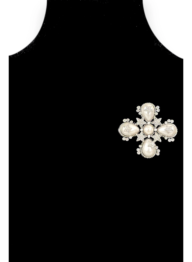 Star Pearl Brooch