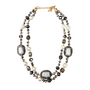 Pearl Pavé Station Necklace