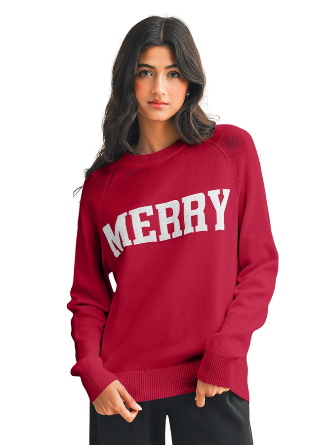 Merry Sweater in Red