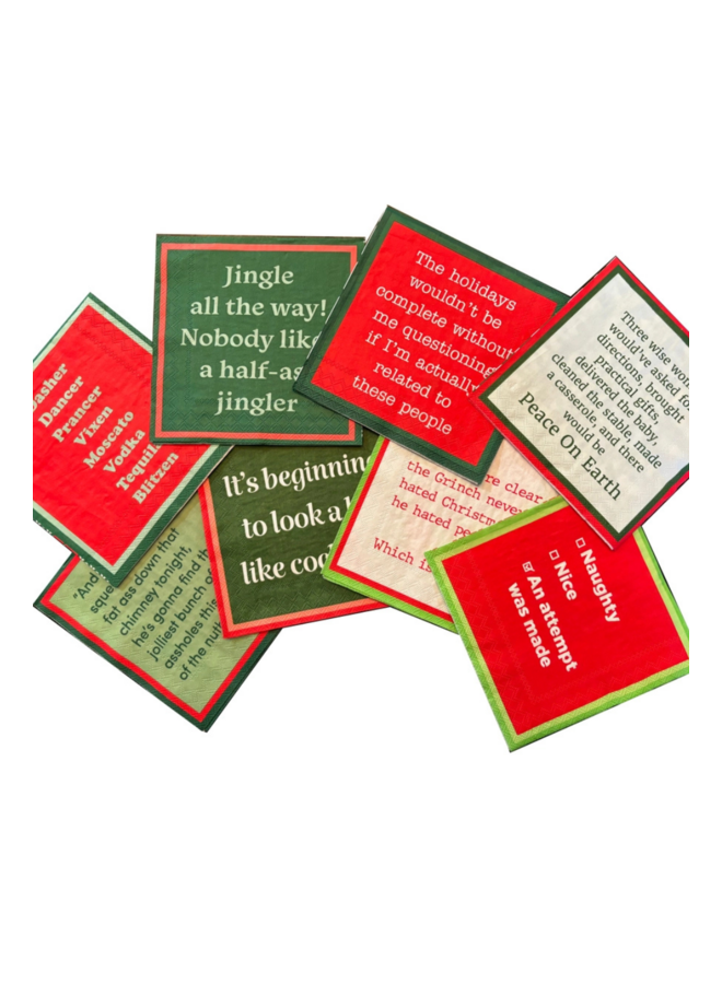 Party in a Box Holiday Cocktail Napkins