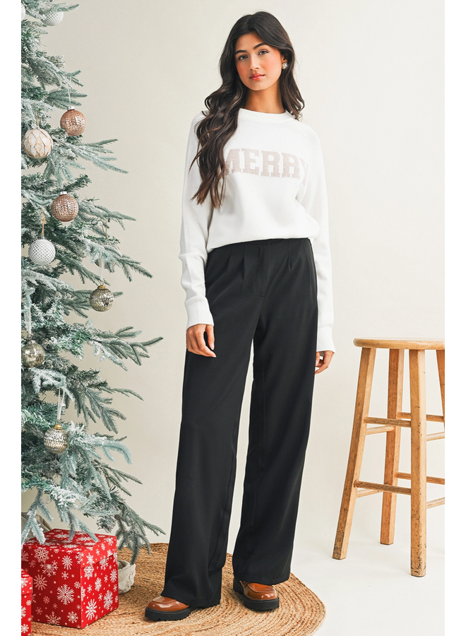 Merry Sweater in White