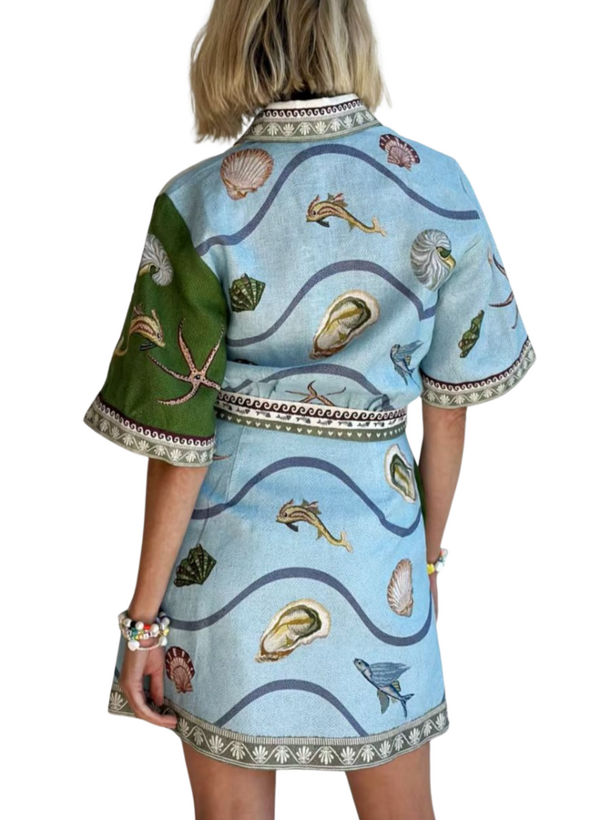 Ocean Shirt Dress