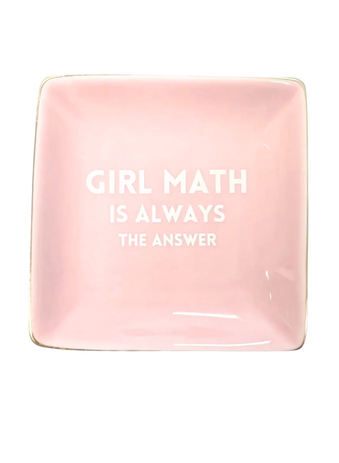 Ring Dish "Girl Math"