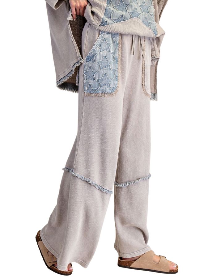 Star Patch Terry Pants