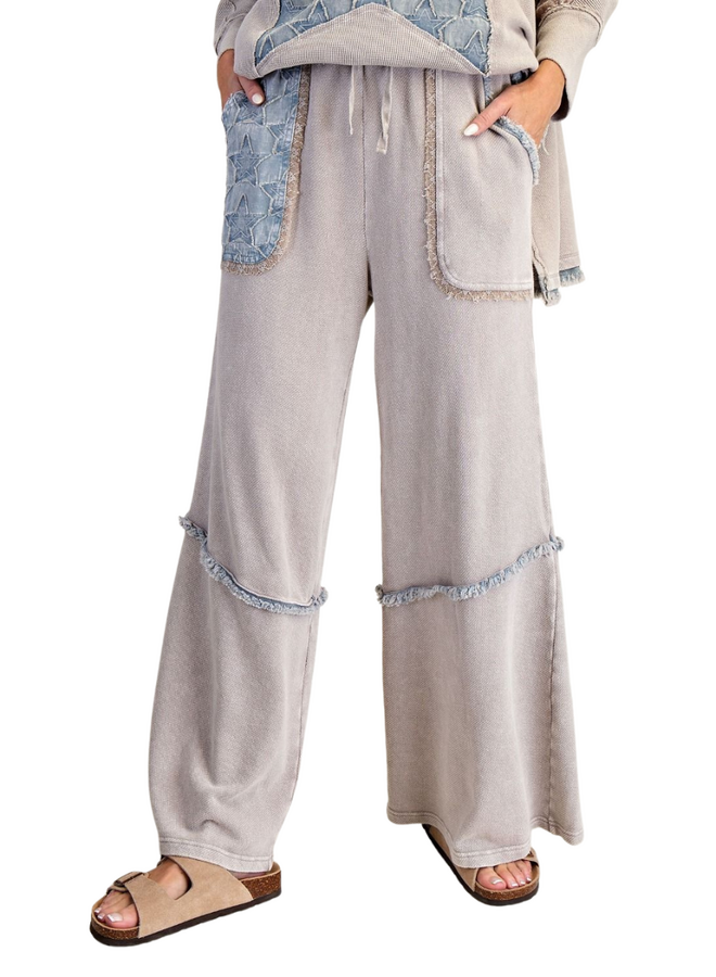 Star Patch Terry Pants