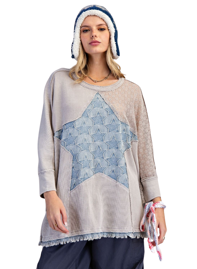 Star Patch Top