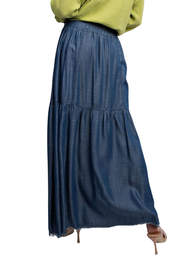 Denim Maxi Skirt