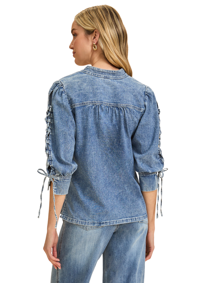 French Dressing Lace-up Chambray Shirt