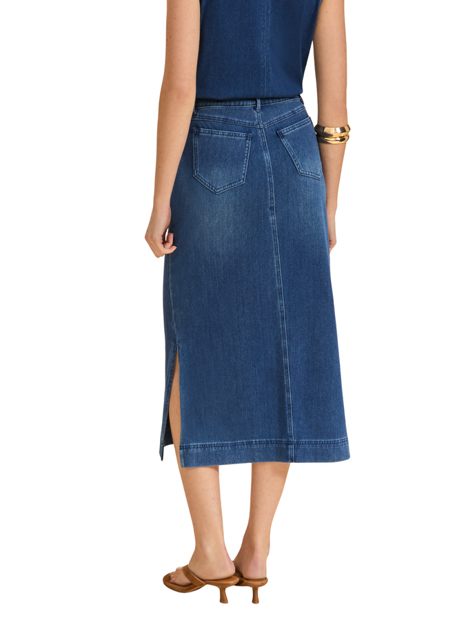 French Dressing Pull-on Denim Skirt