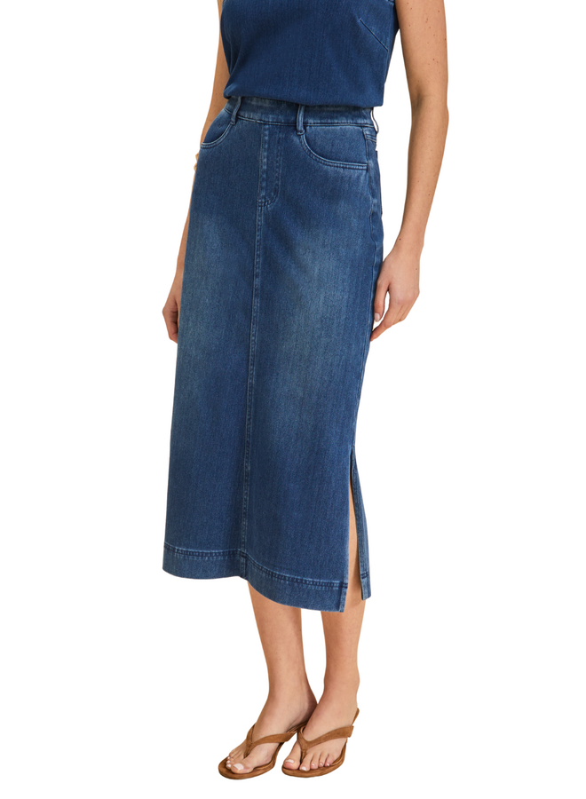 French Dressing Pull-on Denim Skirt