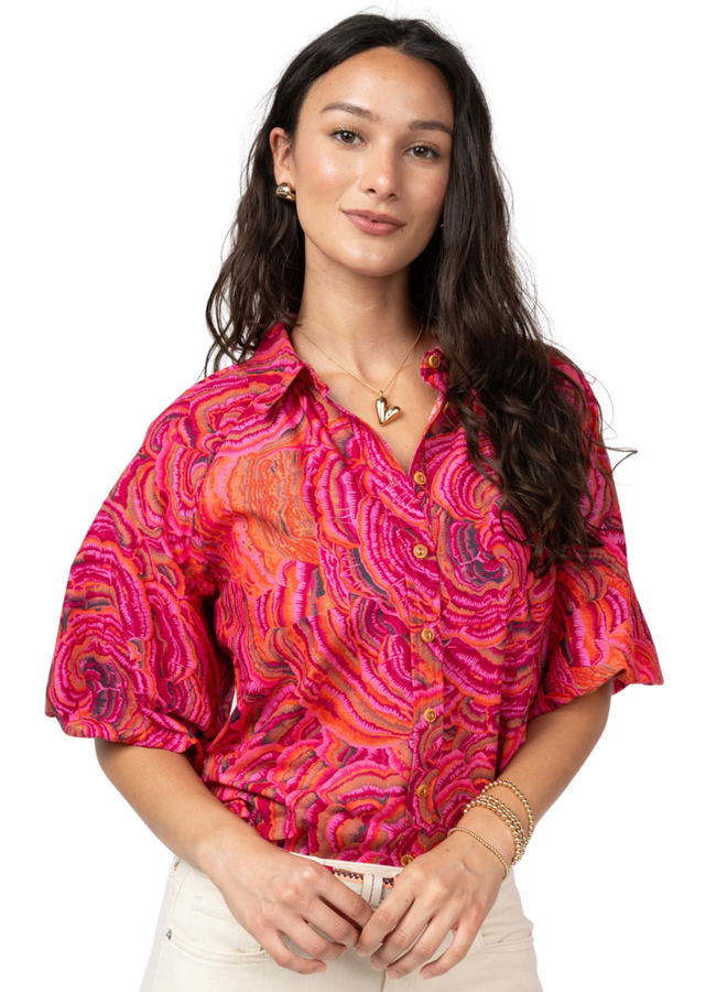 Ivy Jane Pouf Sleeve Campshirt