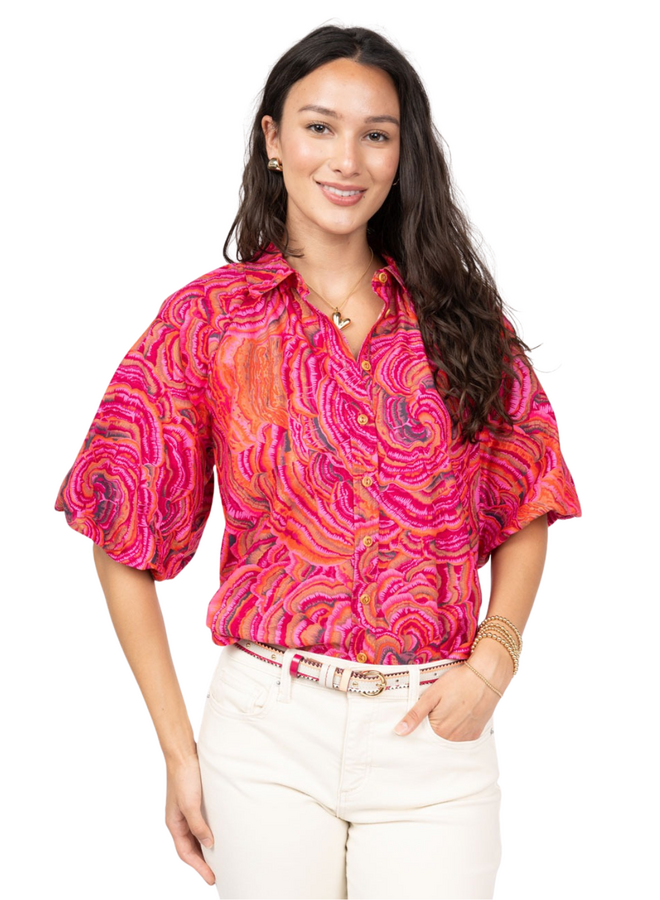 Ivy Jane Pouf Sleeve Campshirt
