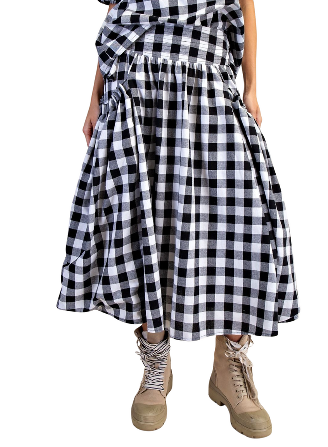 Gingham Maxi Skirt