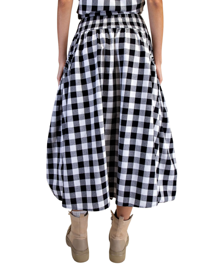 Gingham Maxi Skirt