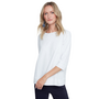 Renuar 3/4 Sleeve Comfort Tee in White