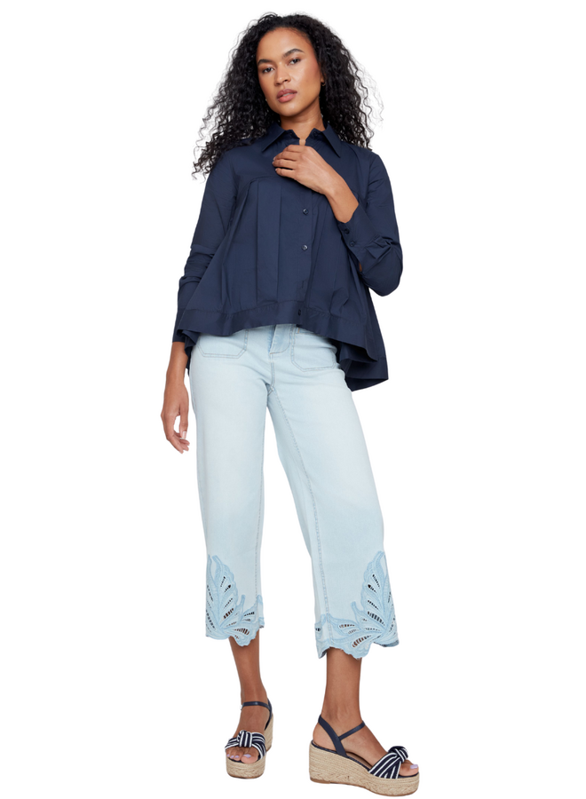 Renuar A-Line Blouse in New Midnight