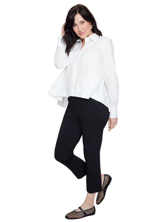 Renuar A-Line Blouse in White