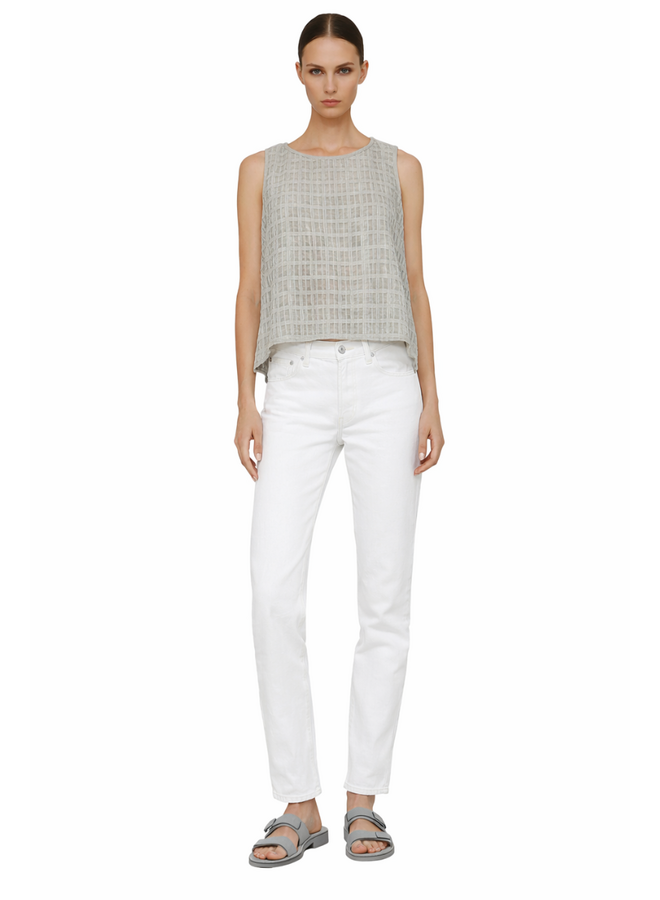 Gerties Gails Seersucker Tank in Moon Rock