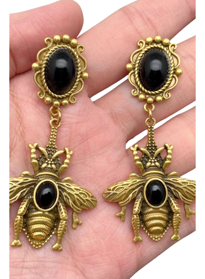 Vintage Style Bee Earrings
