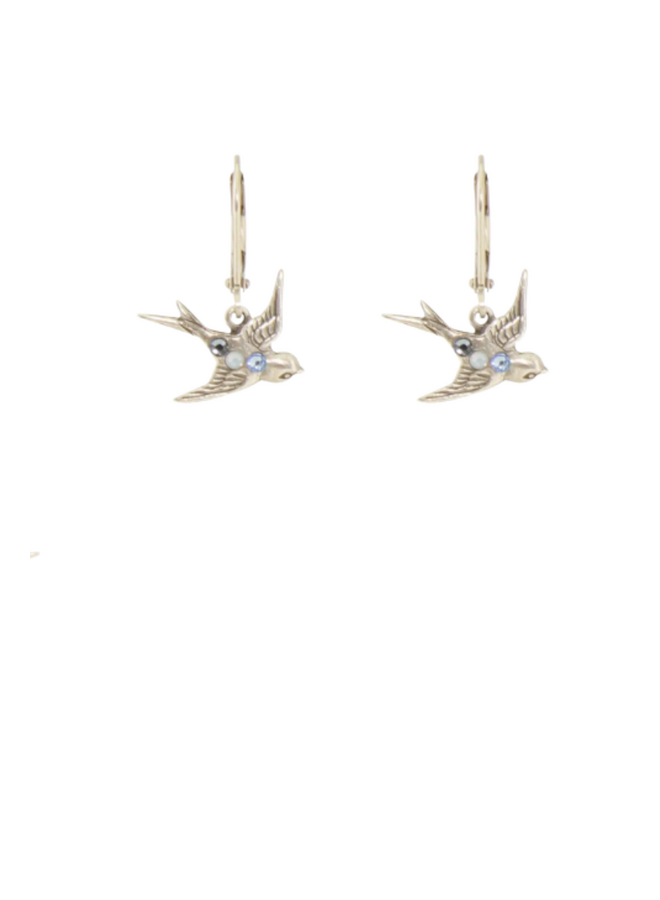 Crystal Bird Earrings