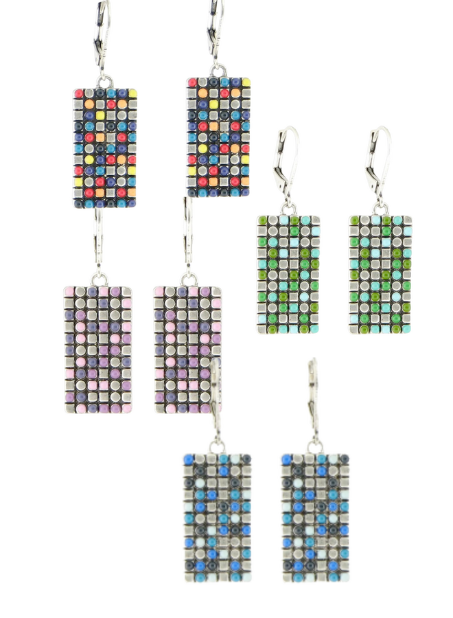 Mosaic Rectangle Earrings