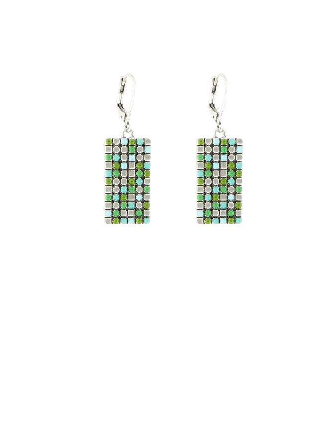 Mosaic Rectangle Earrings