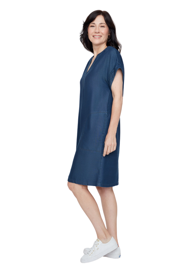 Renuar Denim Dress in Ink